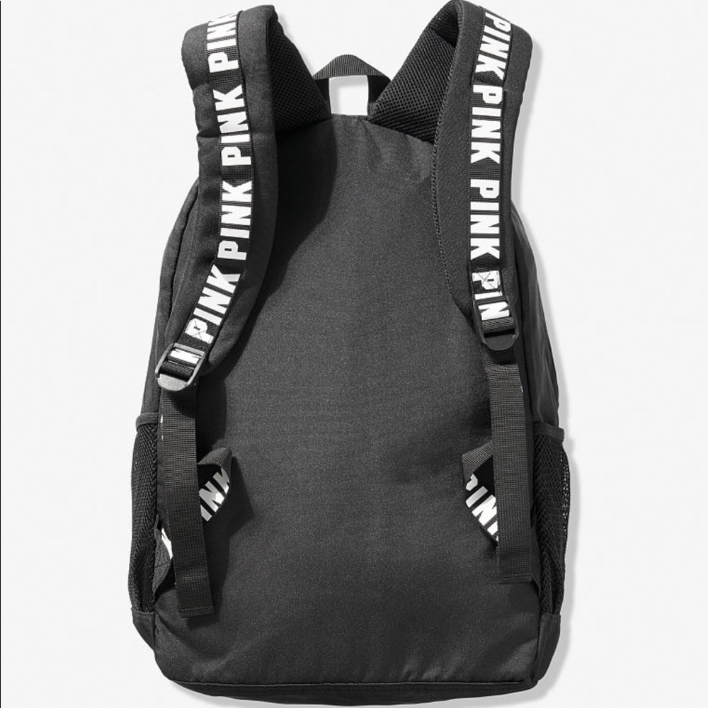 Pink Black Campus Back Pack - Picture 2 of 8